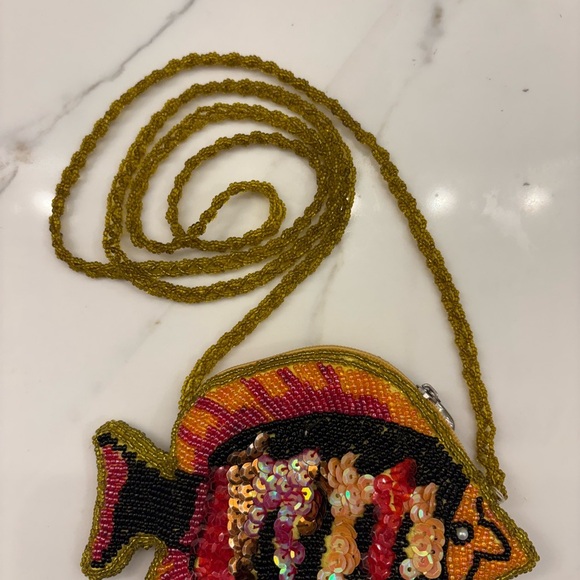 Colorful Fish Beaded Mini Bag - Picture 1 of 1